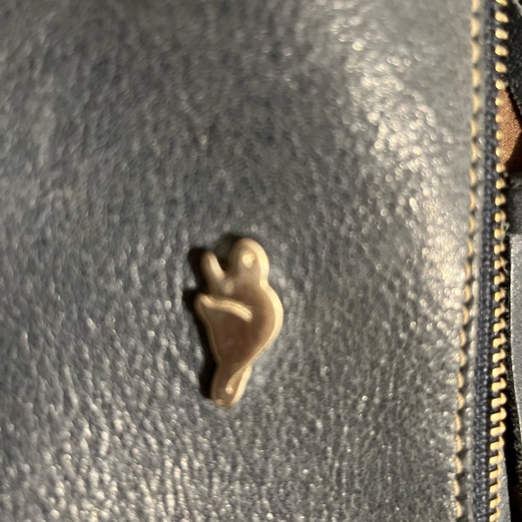 Authentic roots leather cross body bag Graphite colour - Picture 11 of 13